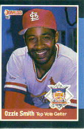 1988 Donruss All-Stars Baseball Cards  063      Ozzie Smith#{(Top NL Vote Getter)